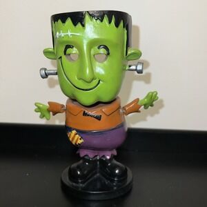 Halloween Decor Bobble Head Frankenstein Tealight Holder 7"